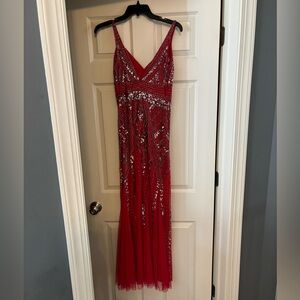 Red prom dress size 6